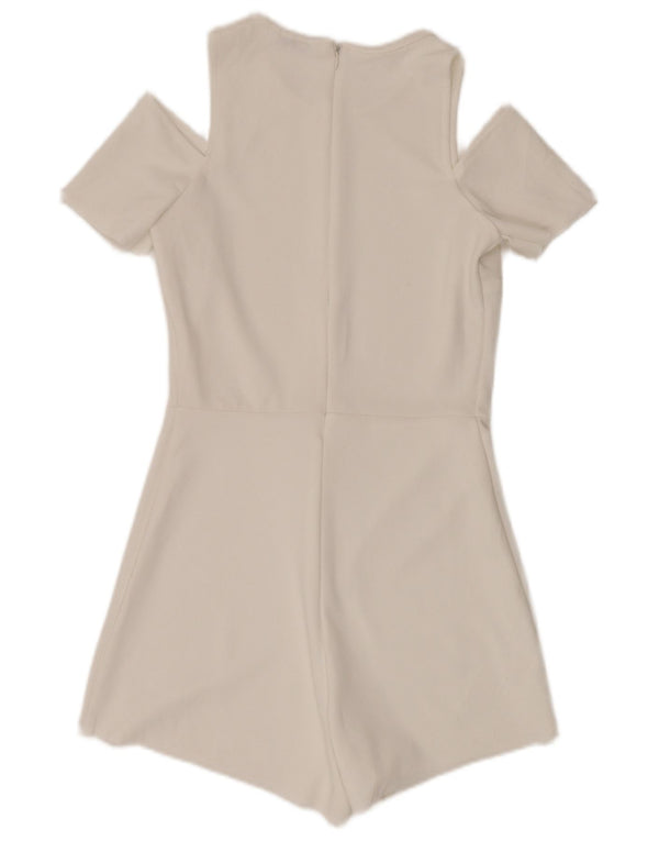 Женский комбинезон с короткими рукавами ZARA UK 8, маленький W28, белый