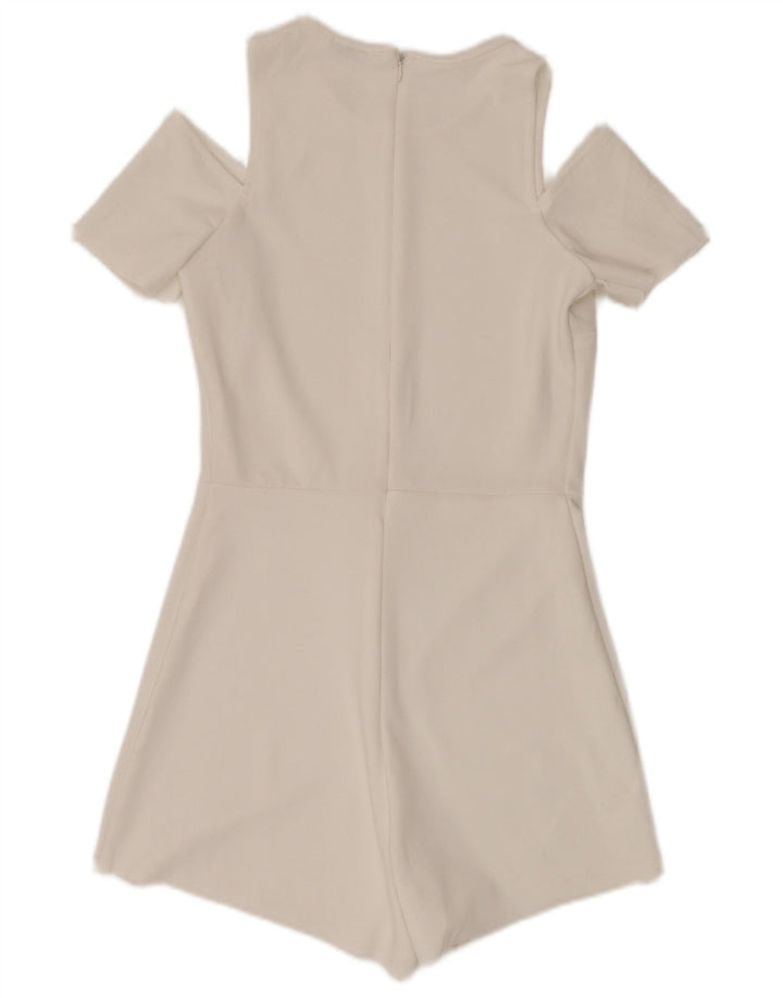 Женский комбинезон с короткими рукавами ZARA UK 8, маленький W28, белый