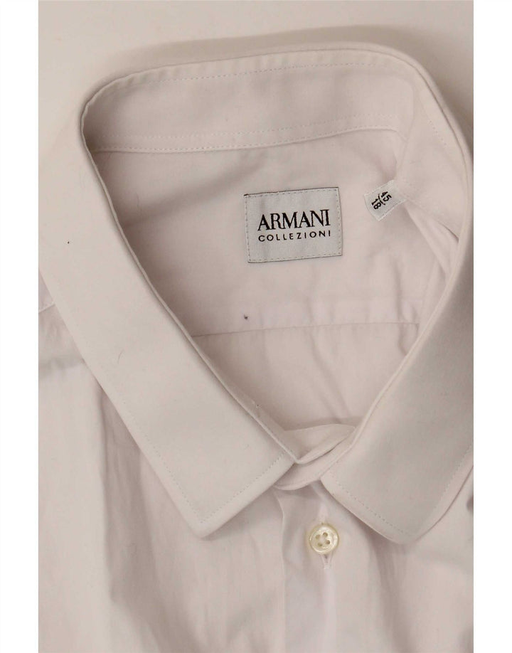 Мужская рубашка Armani Collezioni размер 45 18 2XL белая