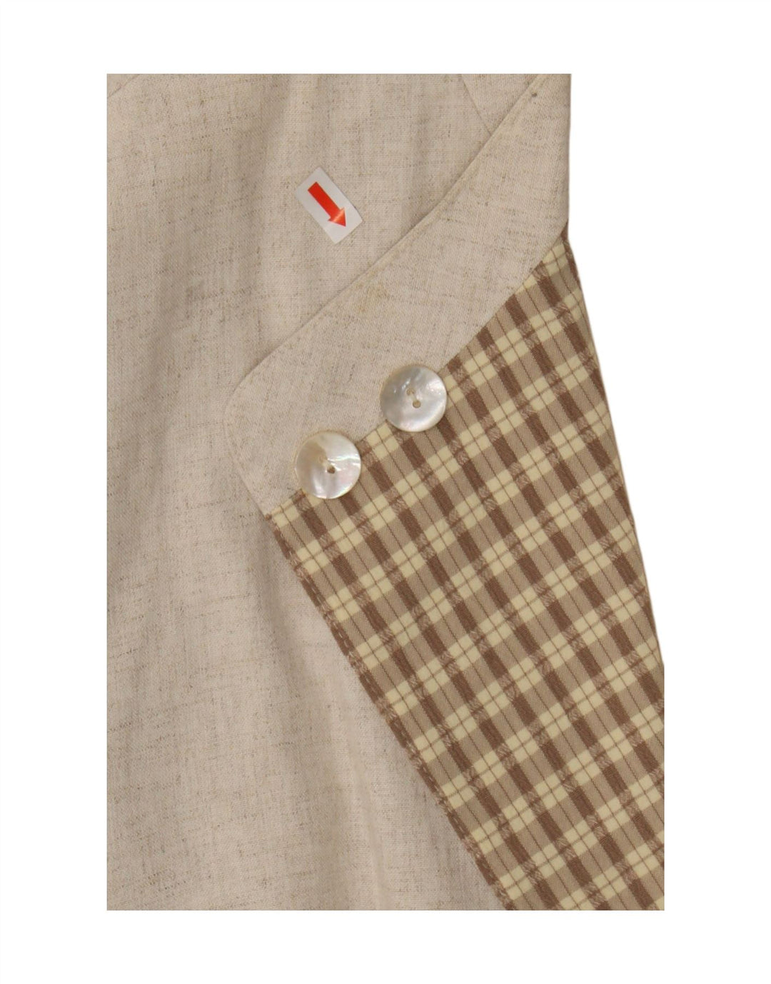 Винтажный женский пиджак с рукавом 3/4 и двумя пуговицами, Великобритания, 16, большой, бежевый, вискоза