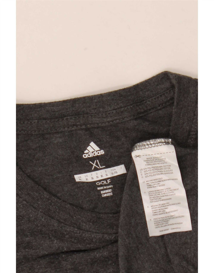 Adidas Мужская футболка Top XL Серый полиэстер
