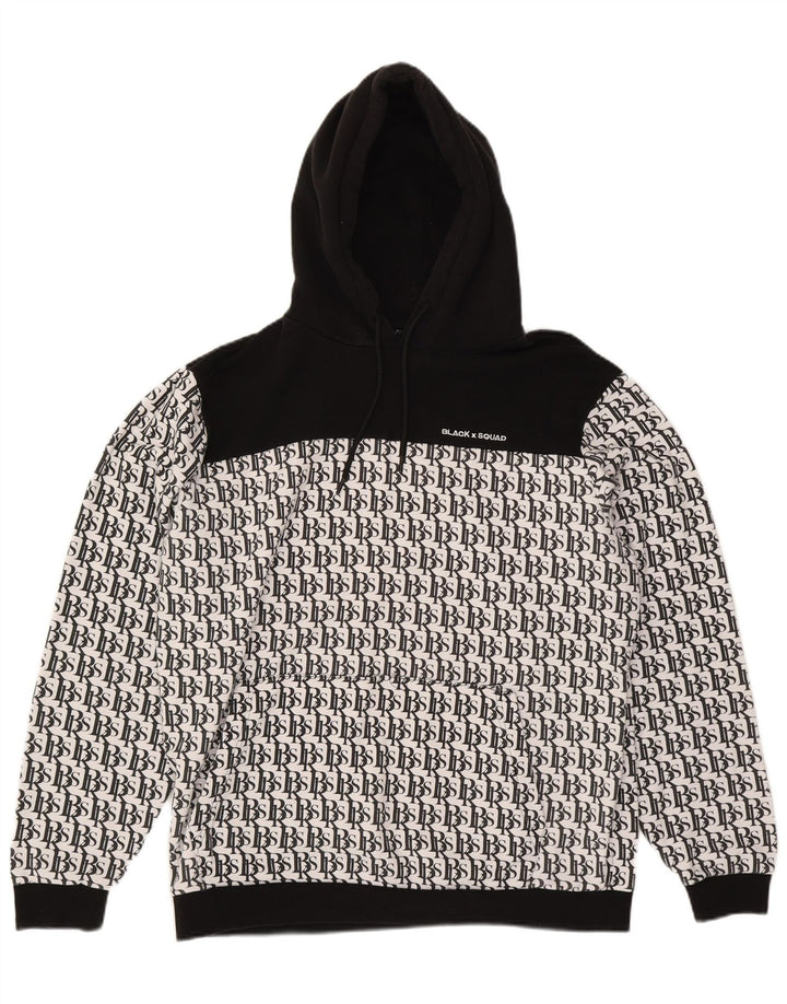 Мужской спортивный костюм стандартного кроя с рисунком BLACK SQUAD XL, белый с цветными блоками