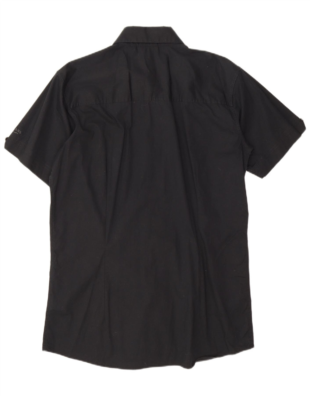 Lee Мужская рубашка с коротким рукавом 2XL, черная, хлопок