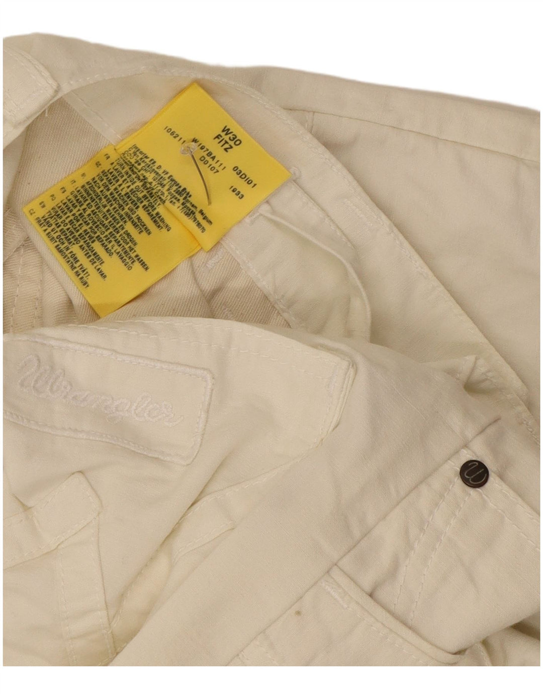 Мужские шорты-карго Wrangler Fitz W30, средний белый хлопок, хлопок