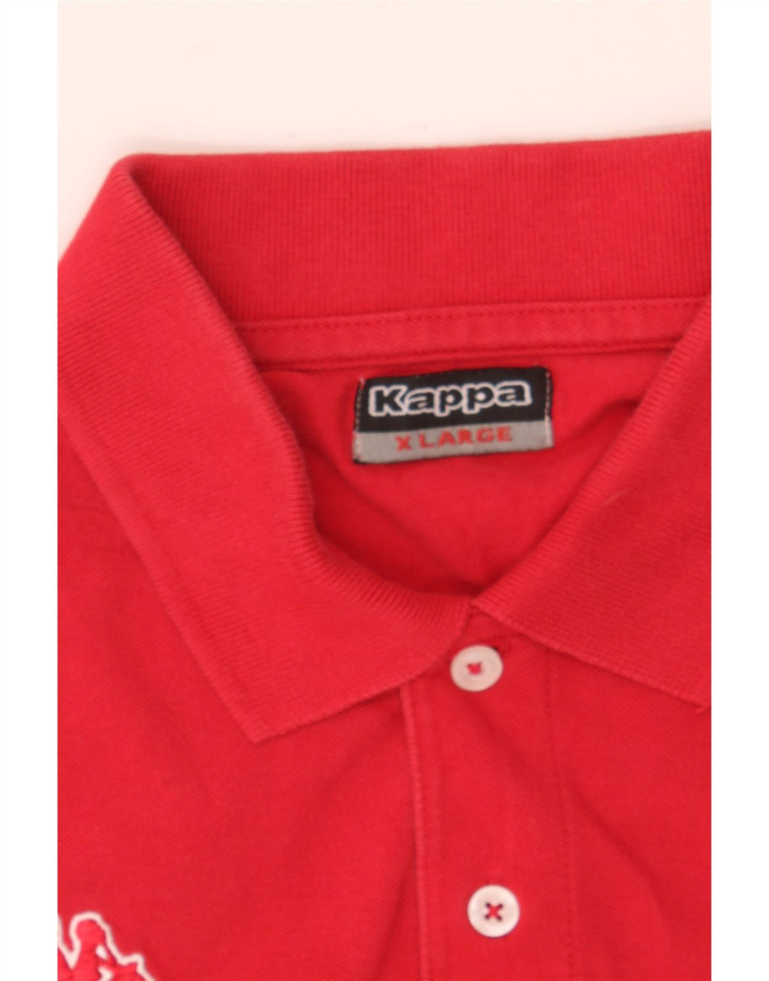KAPPA Mens Polo Shirt XL Red Cotton Vintage Kappa and Second-Hand Kappa from Messina Hembry 