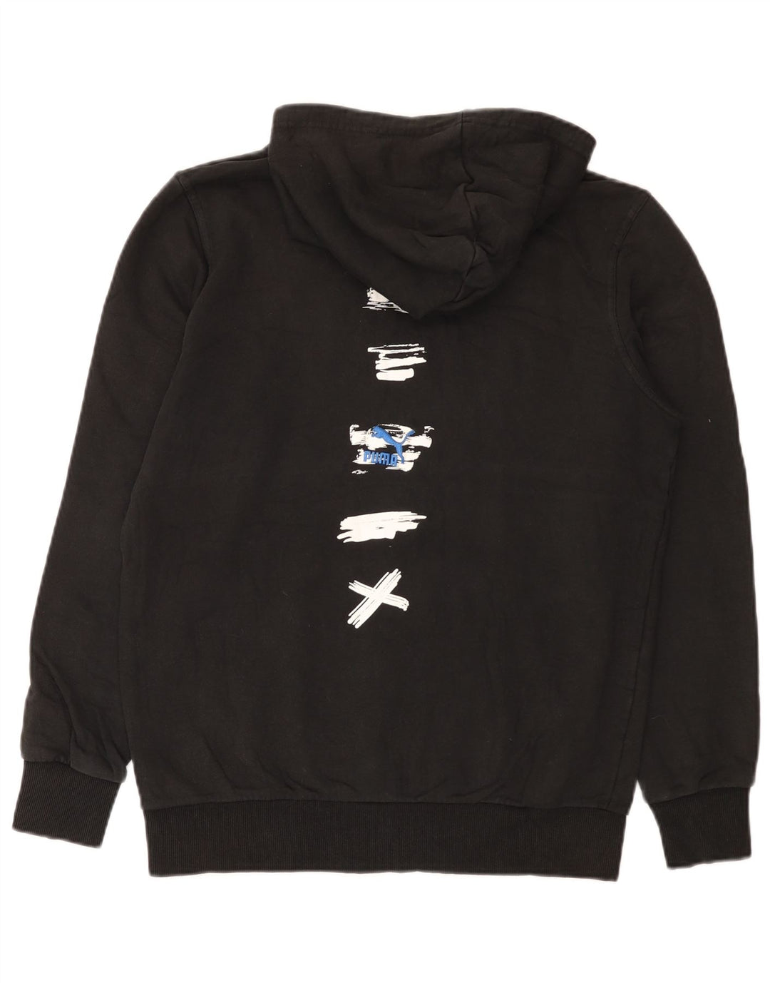 Мужской джемпер с капюшоном Puma, черный, хлопковый, среднего размера
