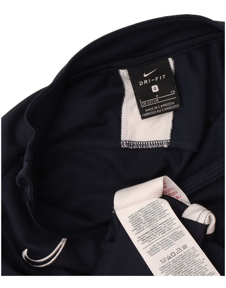 Спортивный костюм Nike для мальчиков Dri Fit, верхняя куртка, 8–9 лет, маленький размер, темно-синий, полиэстер