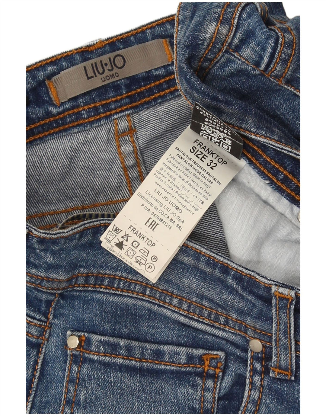 Мужские зауженные джинсы Liu Jo Franktop W32 L28, синий хлопок