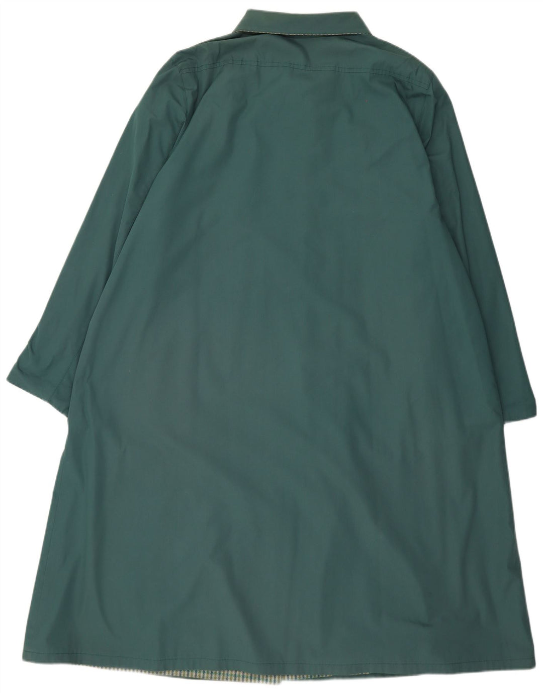 Винтажное женское пальто IT 55 2XL зеленое из полиэстера