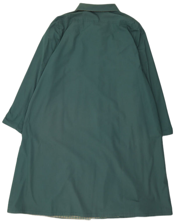 Винтажное женское пальто IT 55 2XL зеленое из полиэстера