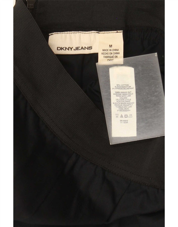 Dkny Женская мини-юбка среднего размера W28, черный хлопок