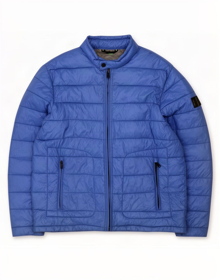 Мужская стеганая куртка Dkny UK 44 2XL Синий Нейлон