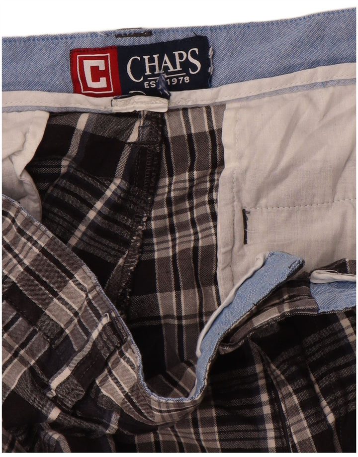 Мужские шорты чинос Chaps W30, средние темно-синие в клетку