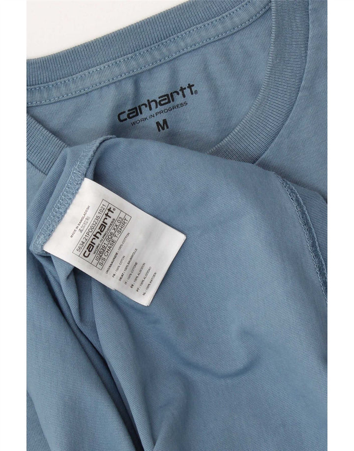 Мужская футболка Carhartt из хлопка среднего синего цвета