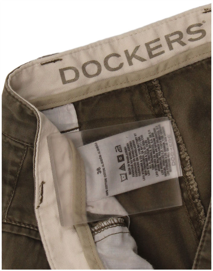 Мужские шорты карго DOCKERS W36, большие размеры, цвет хаки, хлопок