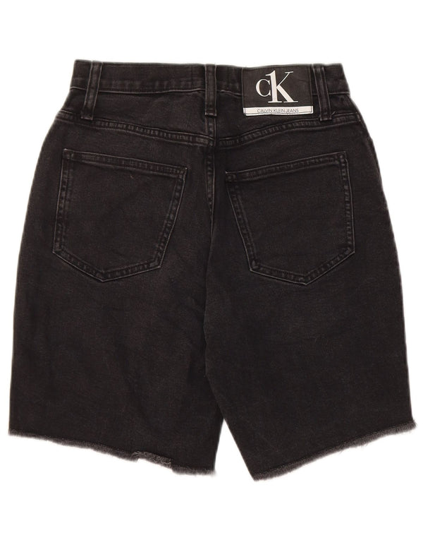 Женские джинсовые шорты с высокой талией Calvin Klein для мам W25 XS, черные
