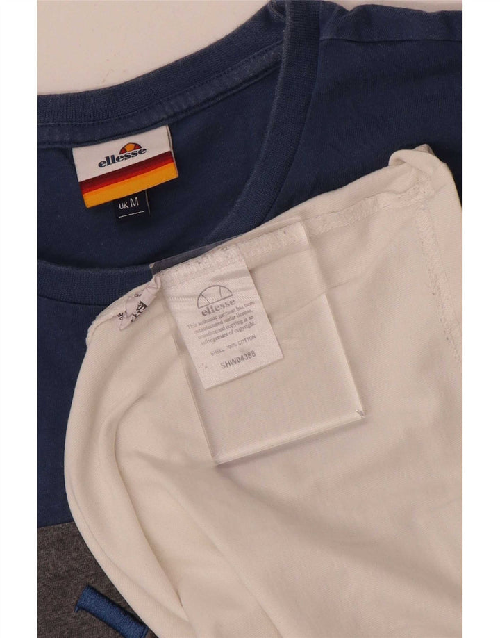 Мужская футболка Ellesse с графическим рисунком, средний разноцветный хлопок с цветными блоками