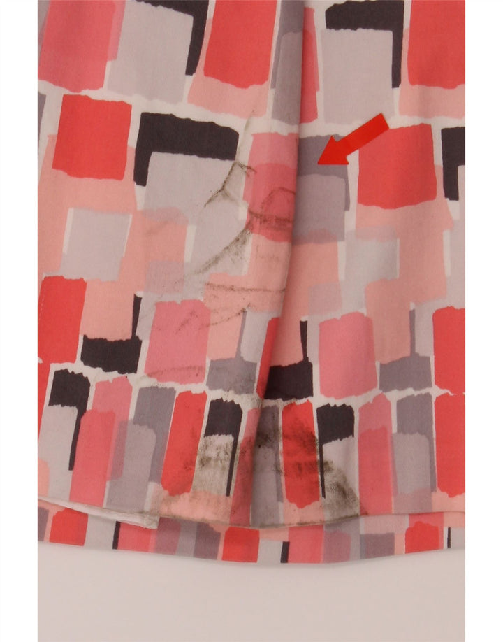 PRINCIPLES Womens Sleeveless A-Line Dress UK 12 Medium  Pink Geometric Vintage Principles and Second-Hand Principles from Messina Hembry 