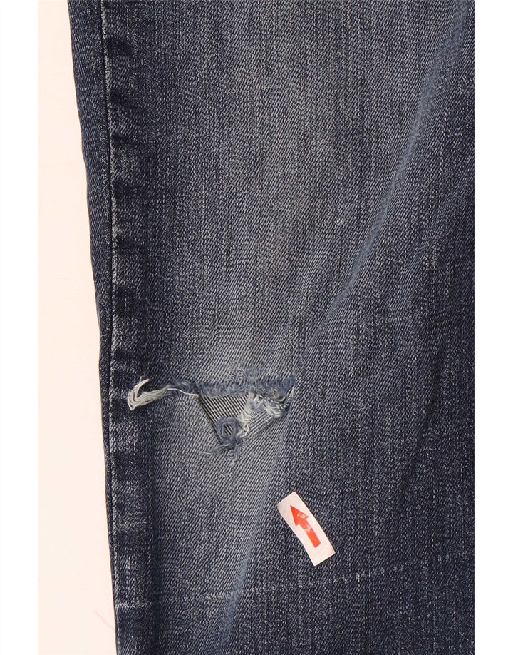 Мужские потертые узкие джинсы Gap W34 L32, синие, хлопок