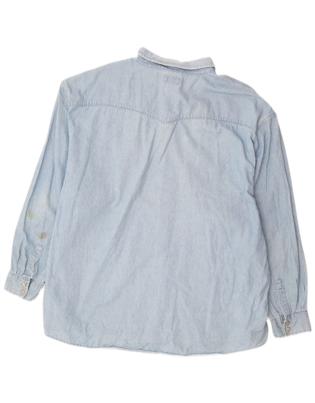 JOHN BANER Мужская джинсовая рубашка 3XL, синяя, хлопок