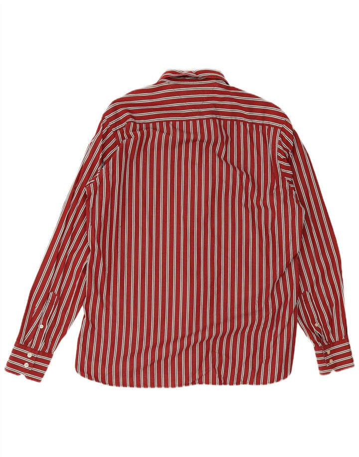 Мужская рубашка Tommy Hilfiger из хлопка в большую красную полоску