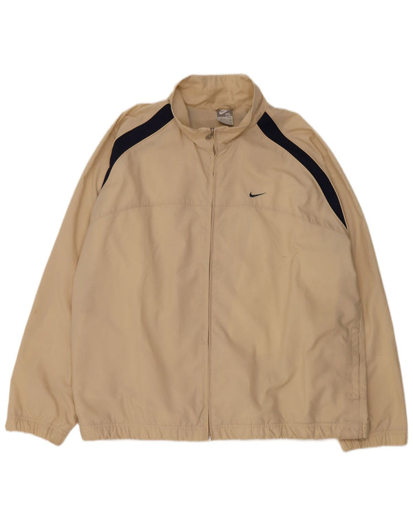 Мужской спортивный костюм Nike Top Jacket UK 47/48 2XL Бежевый полиэстер с цветными блоками