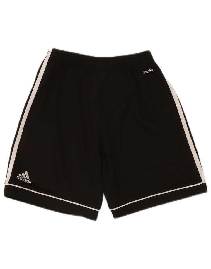 Спортивные шорты Adidas Climalite для мальчиков 11-12 лет, черный полиэстер