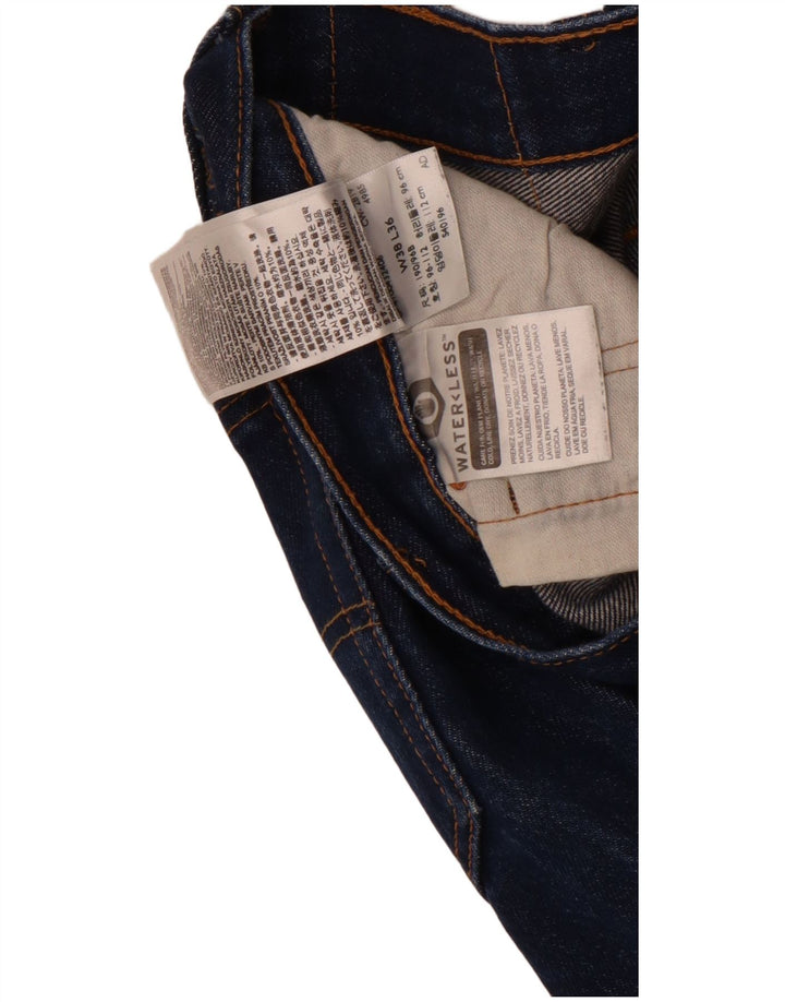 Мужские прямые джинсы Levi's 501 W38 L36 синие, хлопок