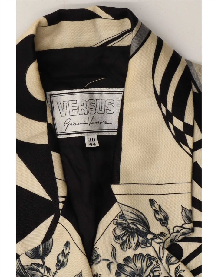 Женский пиджак с графическим рисунком Versus By Gianni Versace EU 44, большой бежевый цвет