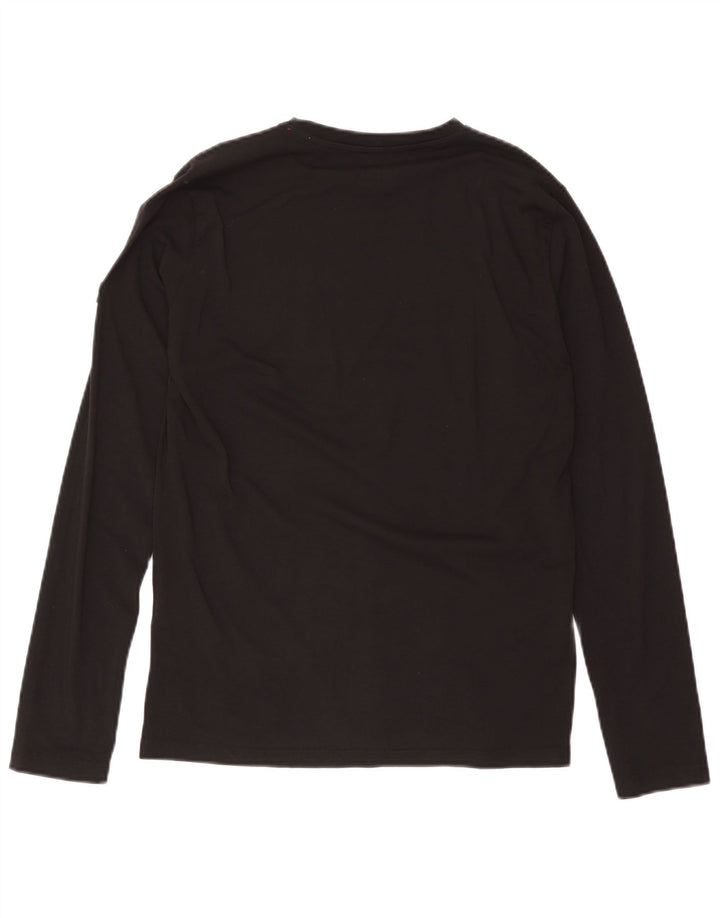 Мужской топ с рисунком Pickwick, средний черный хлопок с длинными рукавами