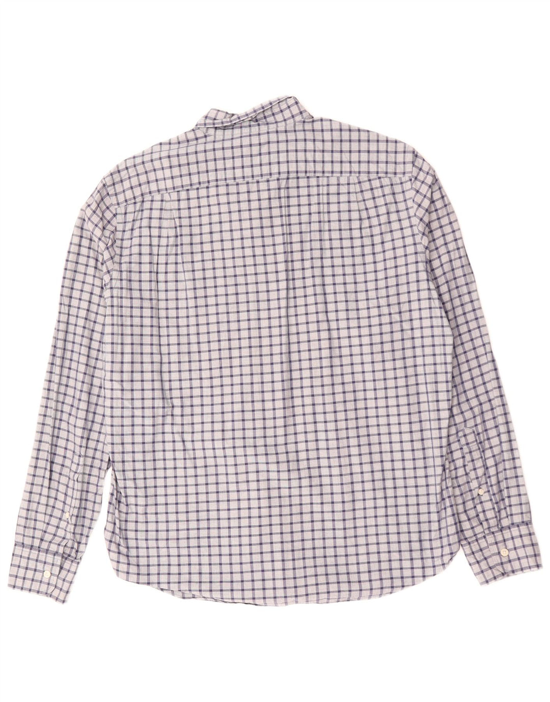 Мужская тонкая рубашка J. CREW, большой размер, темно-синяя клетка, хлопок