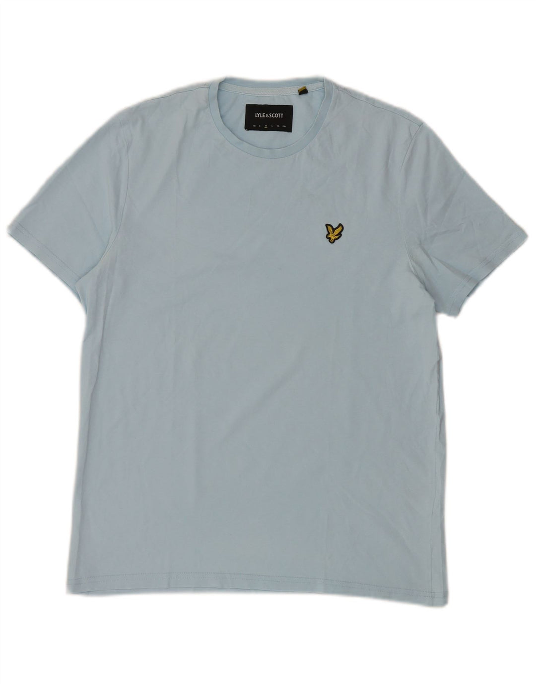 Мужская футболка Lyle & Scott из хлопка среднего синего цвета