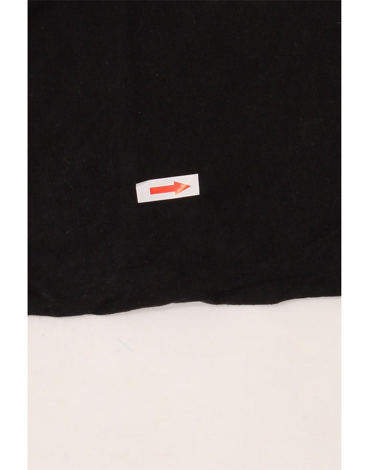 Мужская футболка с рисунком Superdry, топ среднего размера, черный хлопок