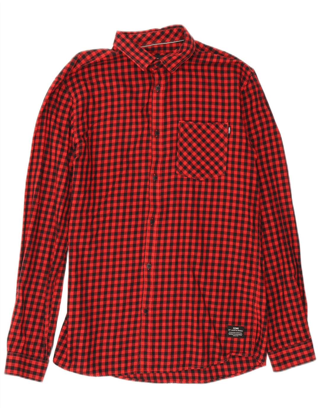 Мужская рубашка Jack & Jones, большая красная клетка