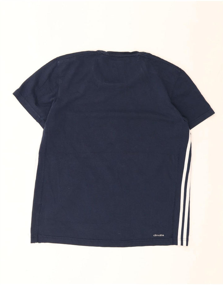 Мужская футболка Adidas Climalite, средний темно-синий