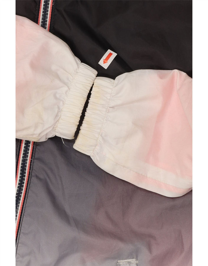 SUPERDRY Womens Windcagoule Oversized Rain Jacket UK 2 2XS Multicoloured
