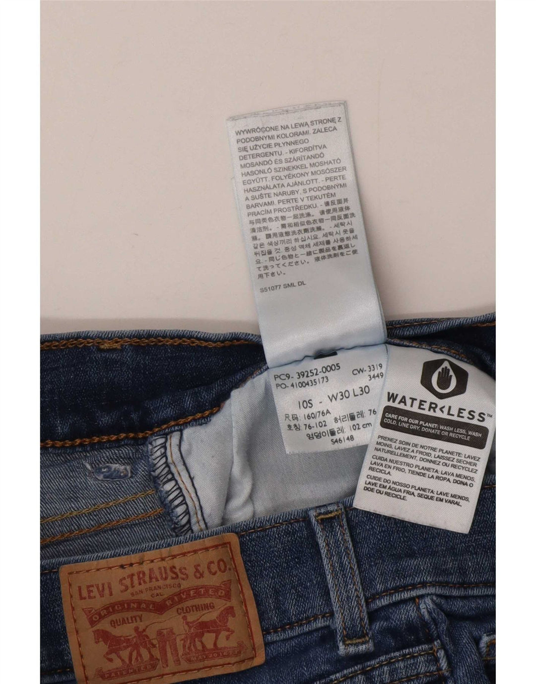 Женские классические джинсы Bootcut Levi's, размер США 10, большие размеры W30 L30, синий хлопок