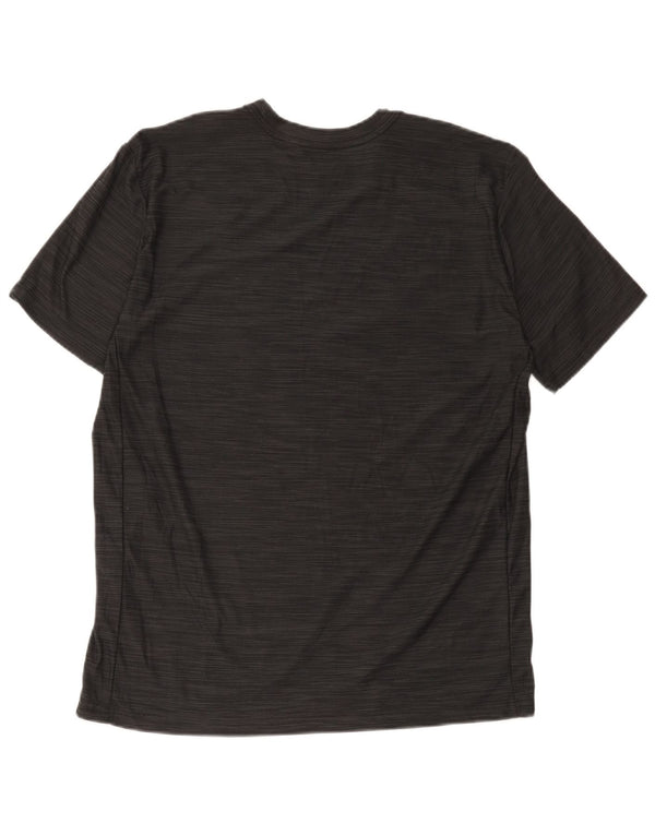 Мужская футболка Nike Dri Fit из полиэстера с большой черной полоской