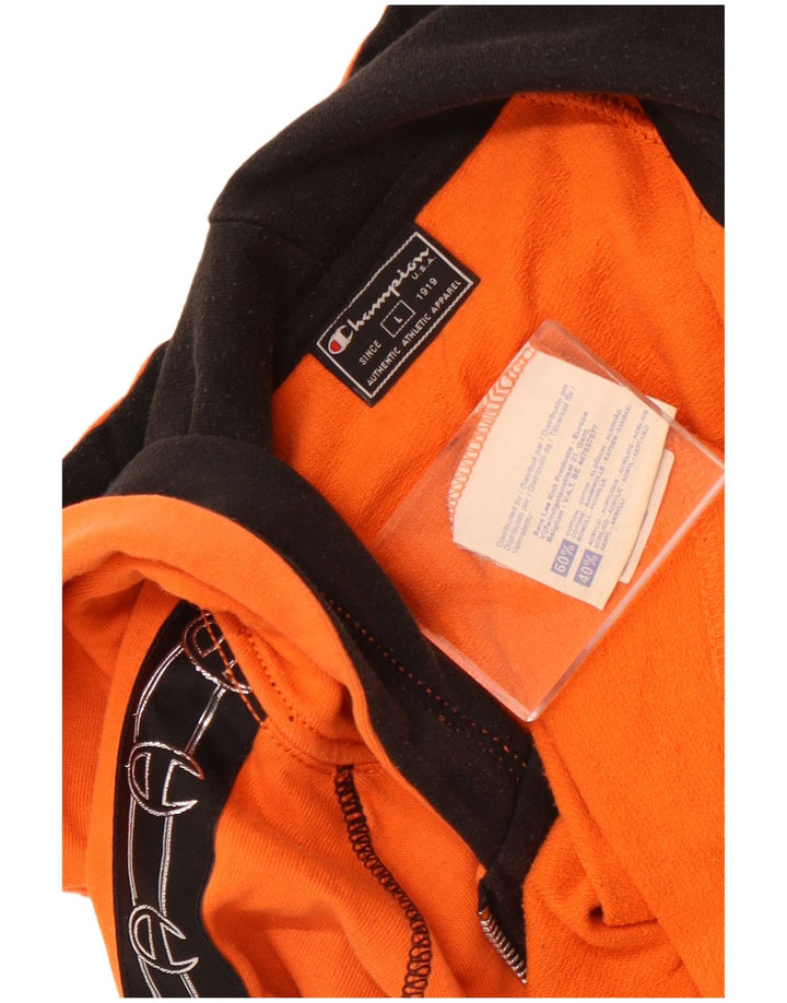 Женский свитер с капюшоном и молнией в стиле оверсайз Champion UK 16, большой оранжевый цвет