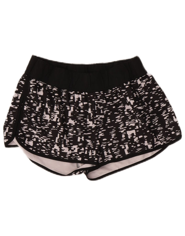 Женские спортивные шорты Adidas Climalite Graphic UK 16/18, большие черные спортивные