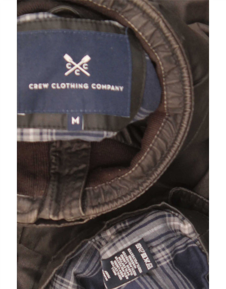 Мужская куртка из вощеного хлопка Crew Clothing UK 38, средний черный хлопок