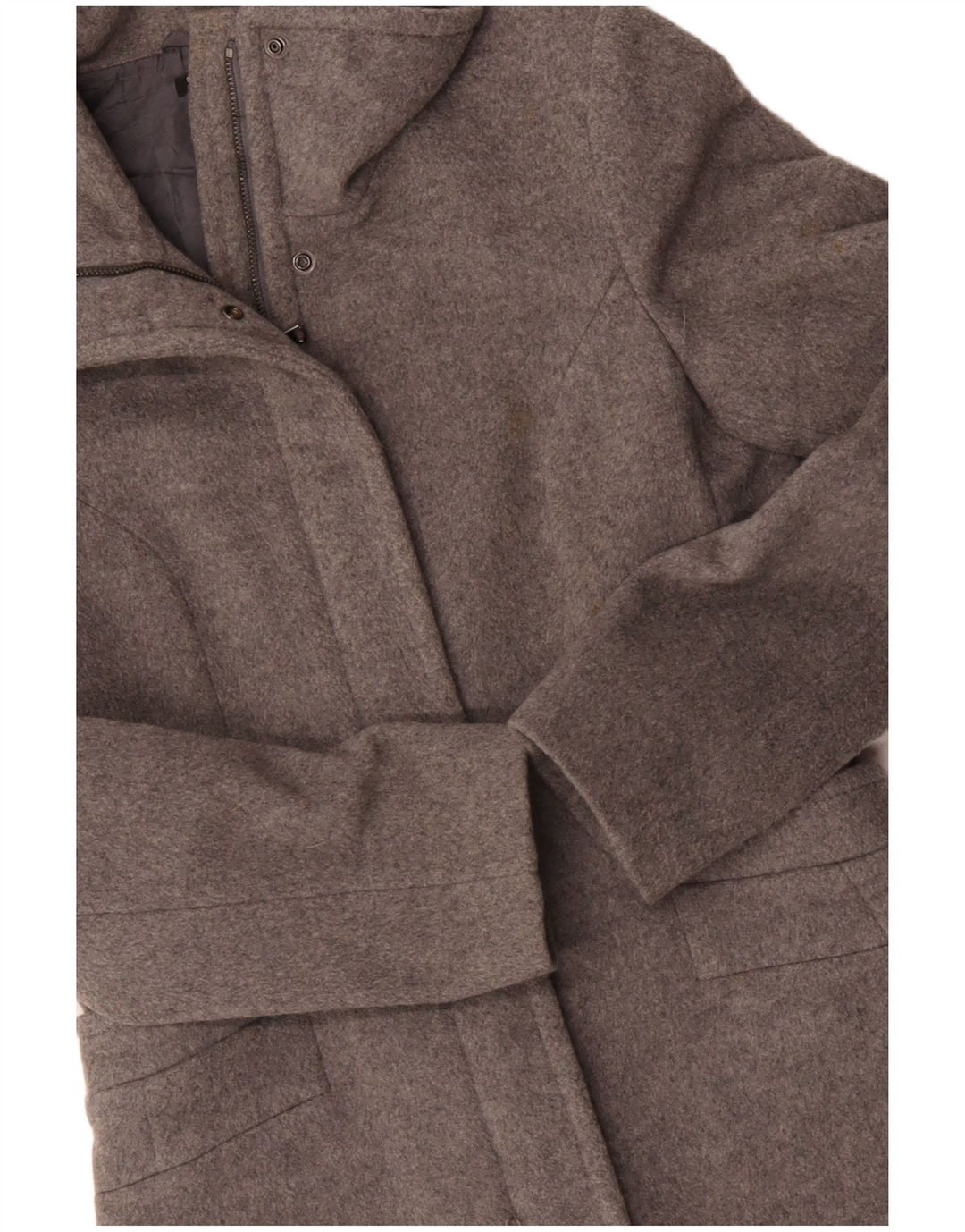 SISLEY Женское пальто IT 38 XS Серое Шерстяное