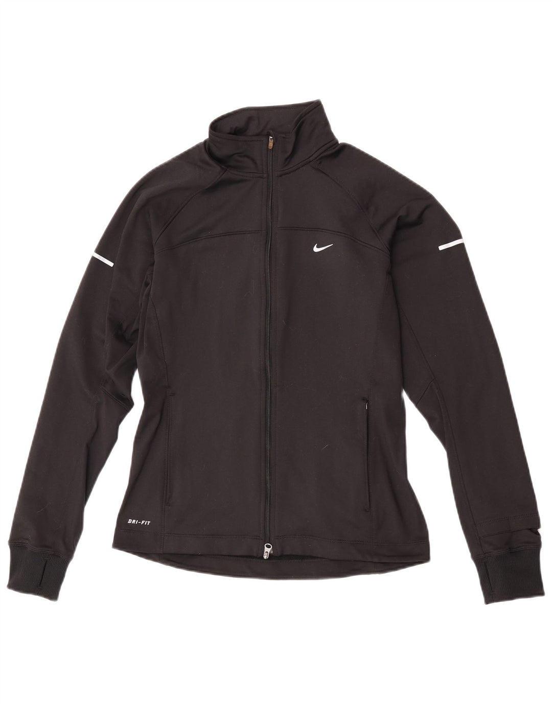 Женская спортивная куртка Nike Dri Fit UK 10, маленький черный полиэстер