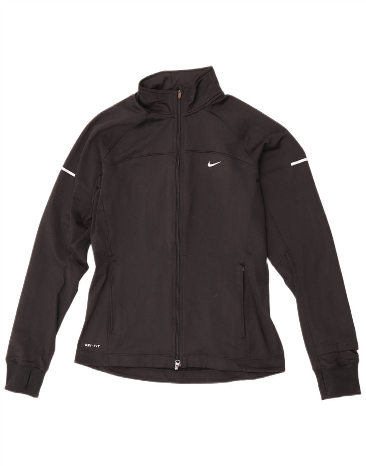 Женская спортивная куртка Nike Dri Fit UK 10, маленький черный полиэстер
