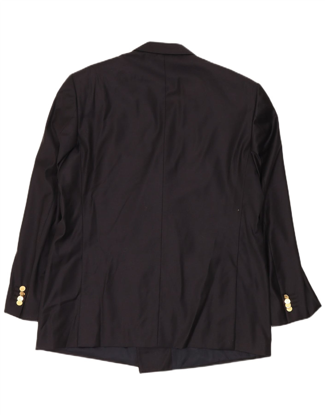 Мужской двубортный пиджак VINTAGE UK 40, большой темно-синий