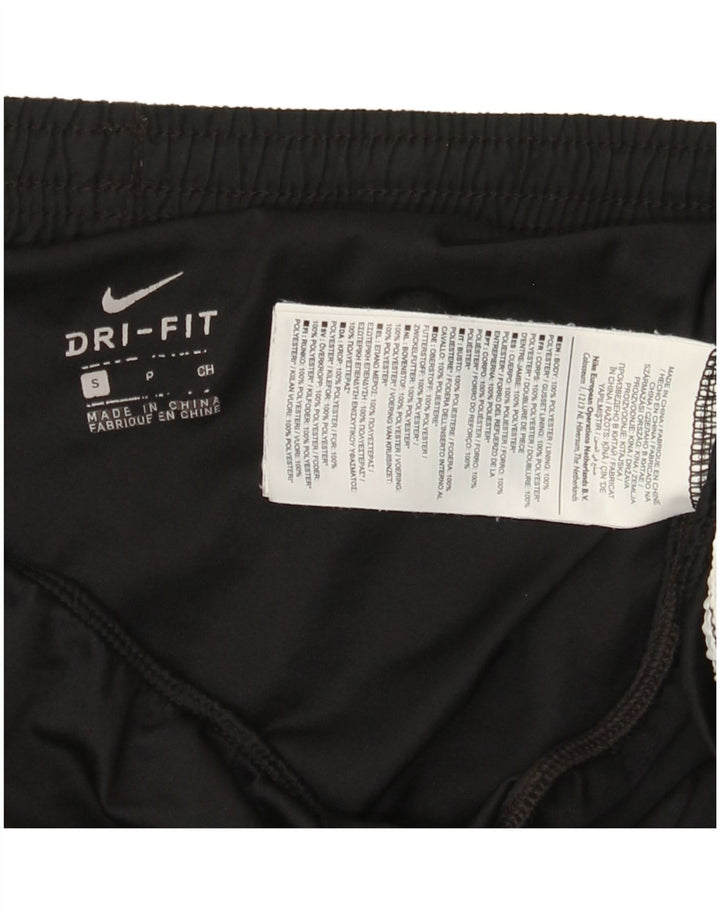 Женские спортивные шорты Nike Dri Fit UK 10, маленькие черные из полиэстера