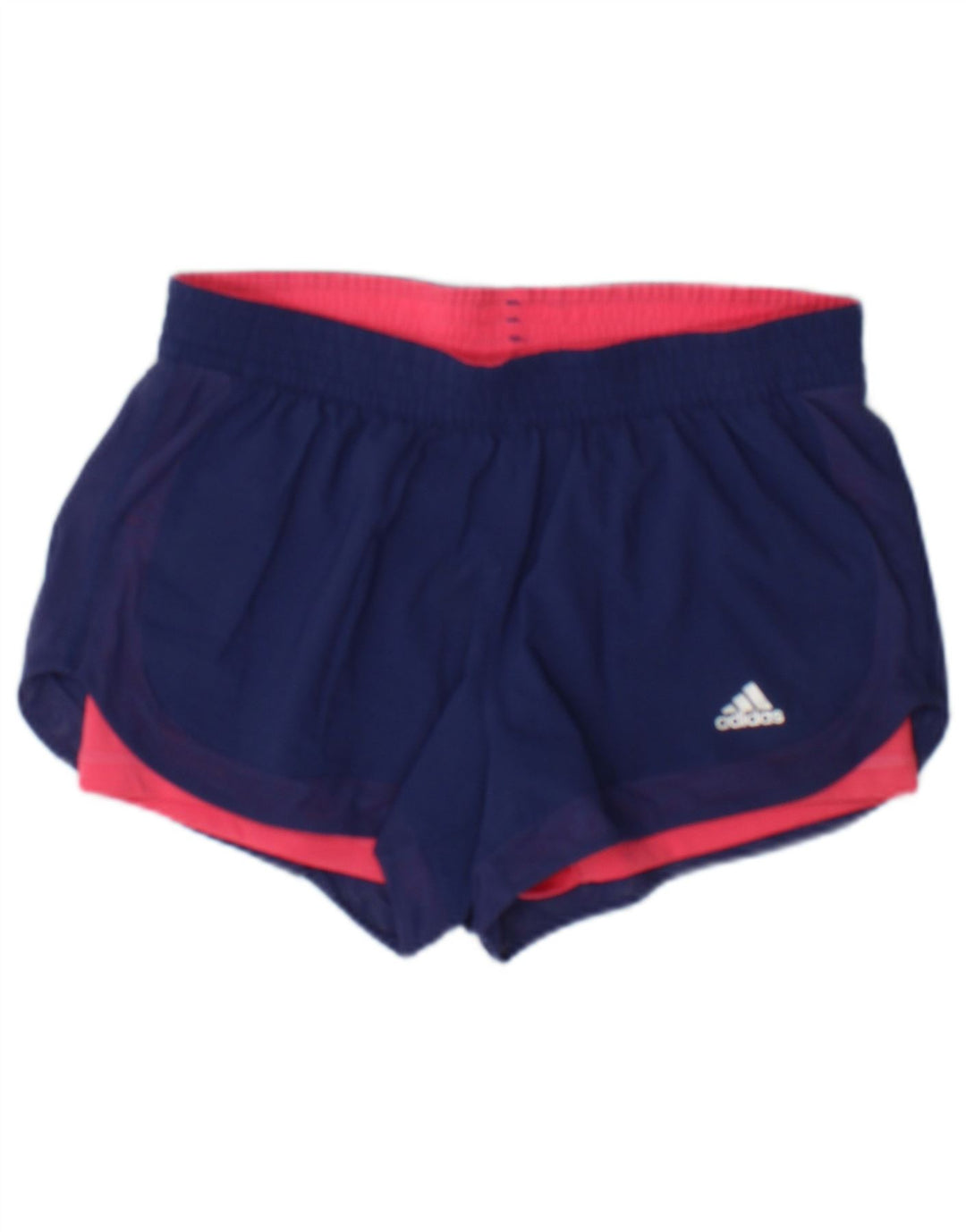 Женские спортивные шорты Adidas Climalite UK 10, маленькие синие, полиэстер