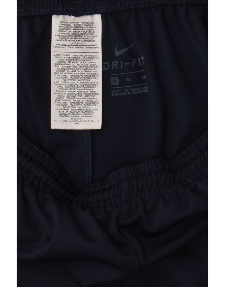 Мужские спортивные брюки Nike Dri Fit XL темно-синие из полиэстера