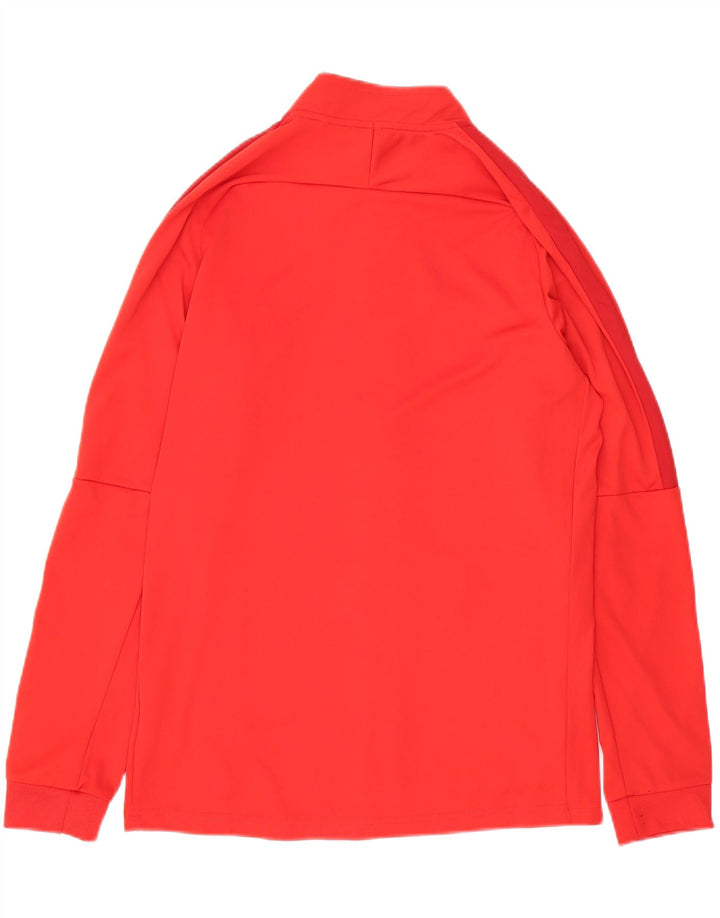 NIKE Mens Dri Fit Tracksuit Top Jacket Medium Red Polyester