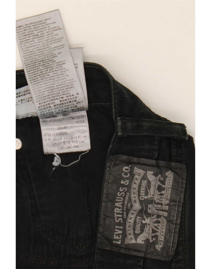 Мужские укороченные джинсы Levi's W36 L25, черный хлопок
